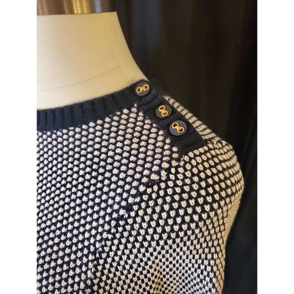 NWT Charter Club Sparkle White Polka Dot 1x Sweater - Picture 4 of 6